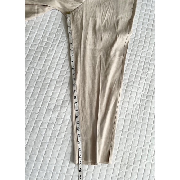 J.Jill Modern Linen Stretch Slit Hem Pants Size L in Flex - Picture 11 of 13